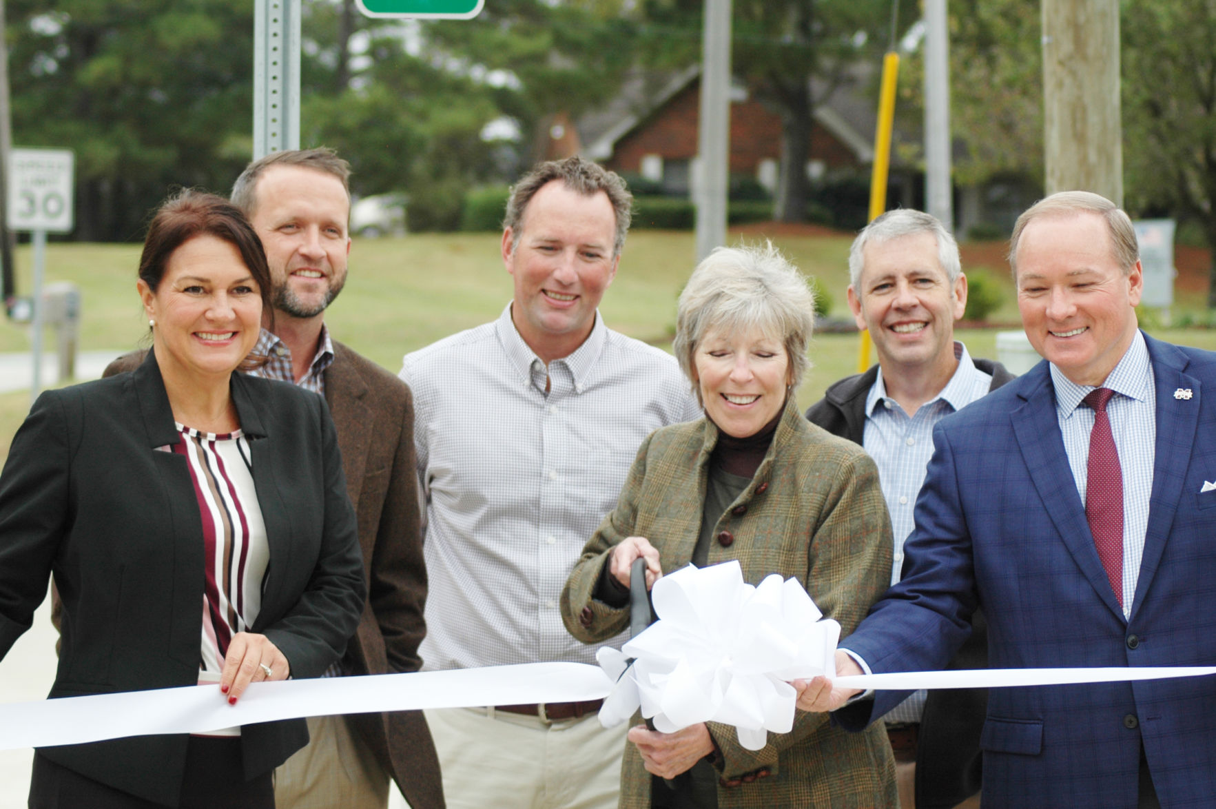 Locksley Way ribbon cutting